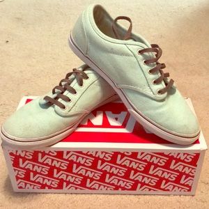 mint/grey vans